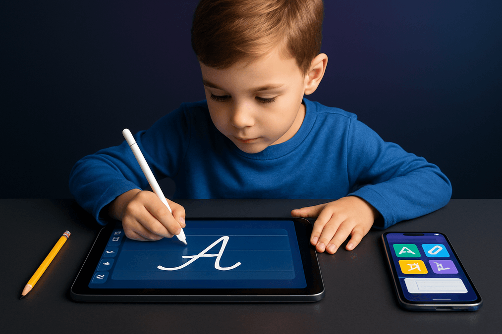 Die besten Schreiben-Lernen-Apps für Kinder 2025 – Von den ersten Schwüngen zur Schreibschrift